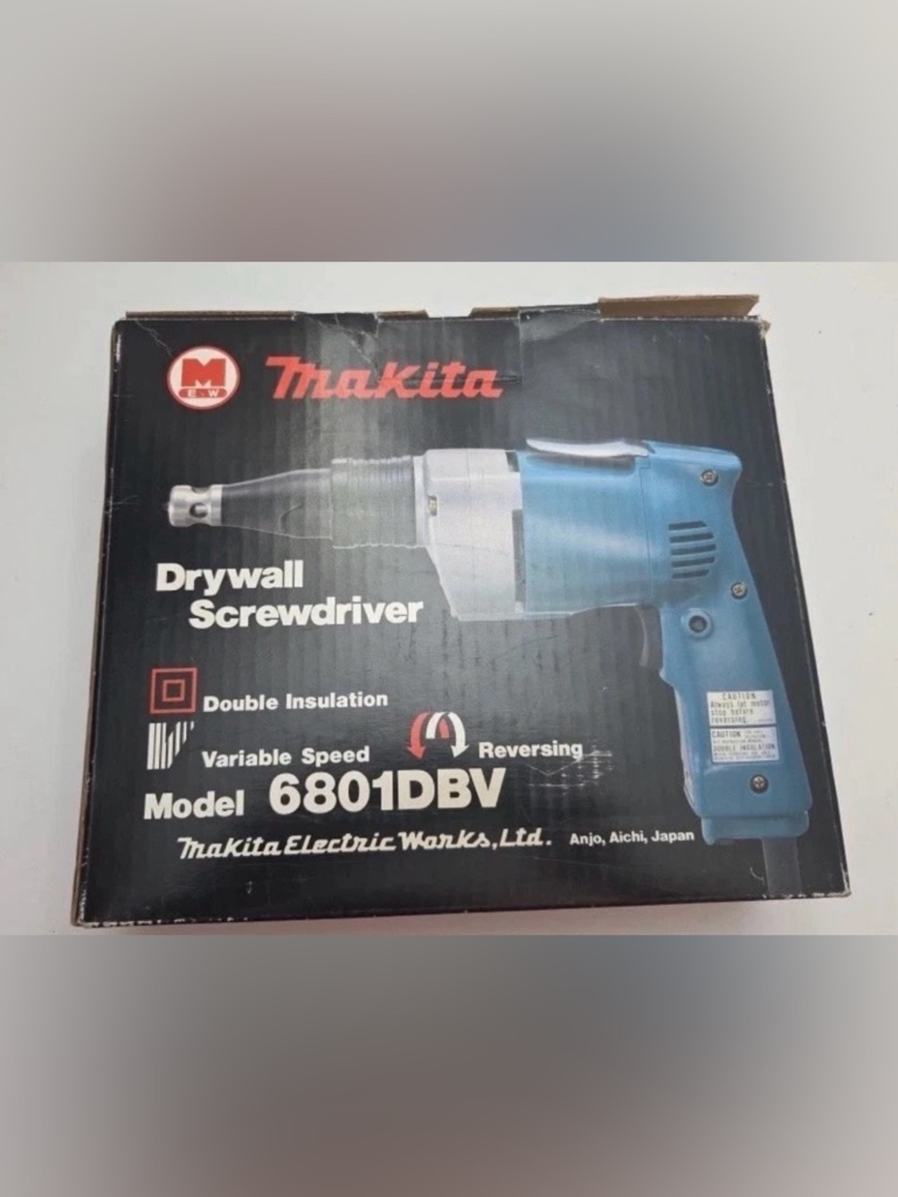 MAKITA #6801DBV 3.5A 0-4,000 RPM VSR drywall Screw Drive Vintage, tested